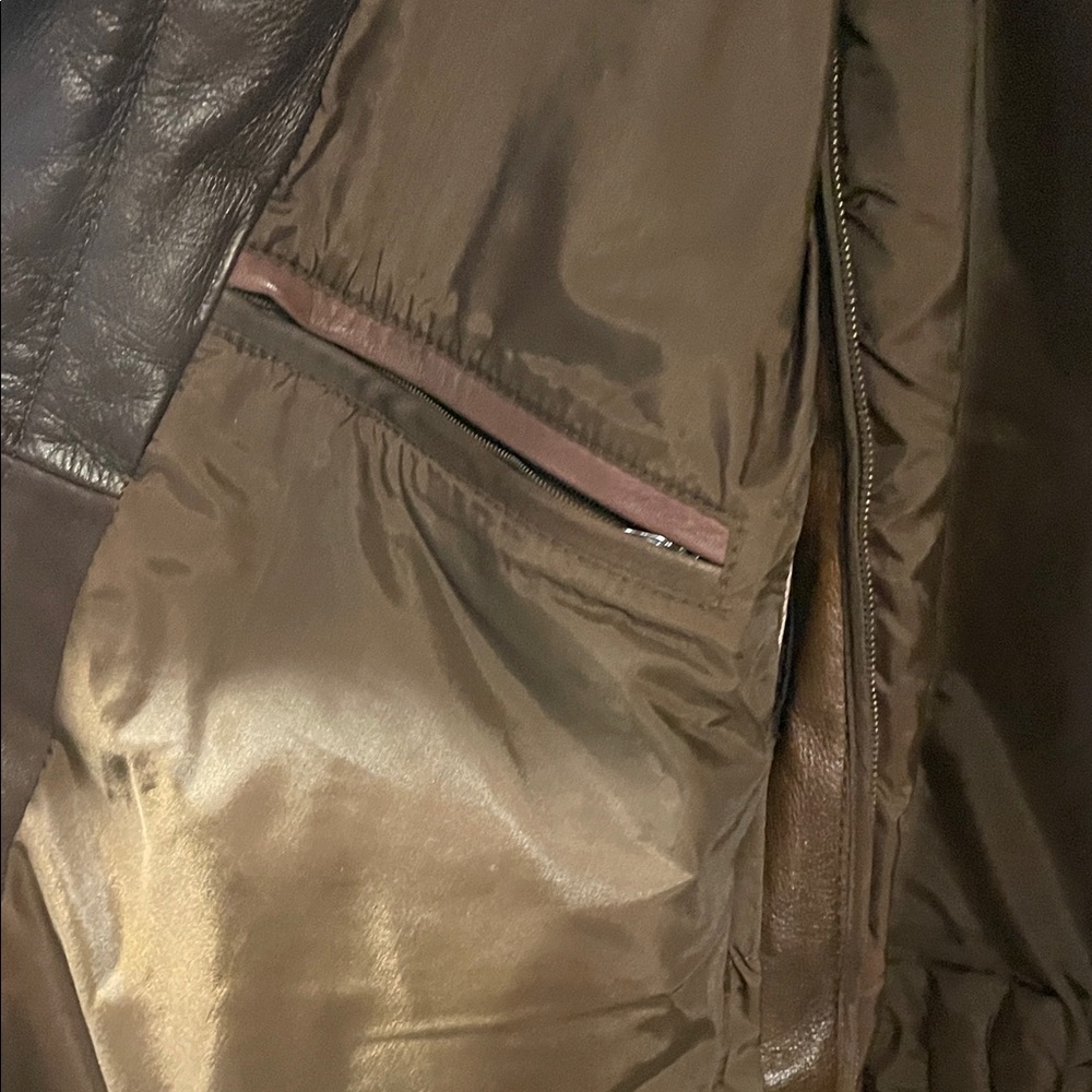 Vintage Leather Moto Jacket | Classic Biker Style Zip Front | Retro Streetwear - Picture 11 of 16